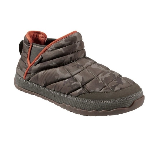 LL Bean Slipper Mountain Classic Quilted Ankle Boots Dark Loden Camo Mens 8 New